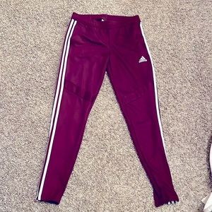 Climacool adidas Maroon womens gently worn running pants